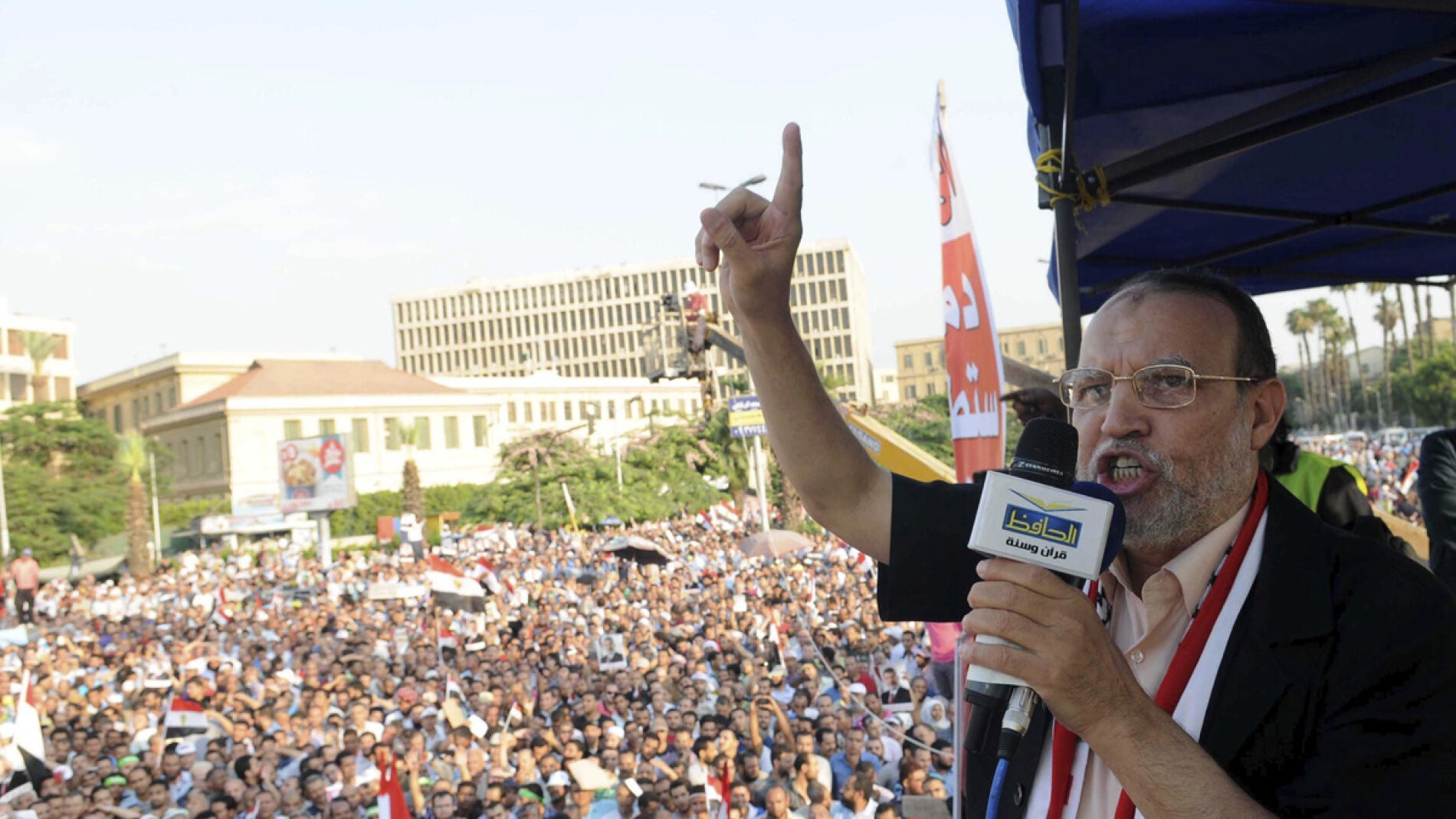 El l&iacute;der de los Hermanos Musulmanes en un acto