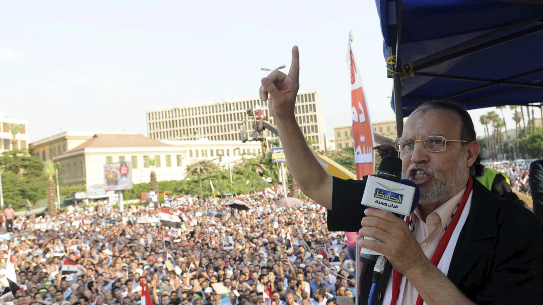 El líder de los Hermanos Musulmanes en un acto El líder de los Hermanos Musulmanes en un acto