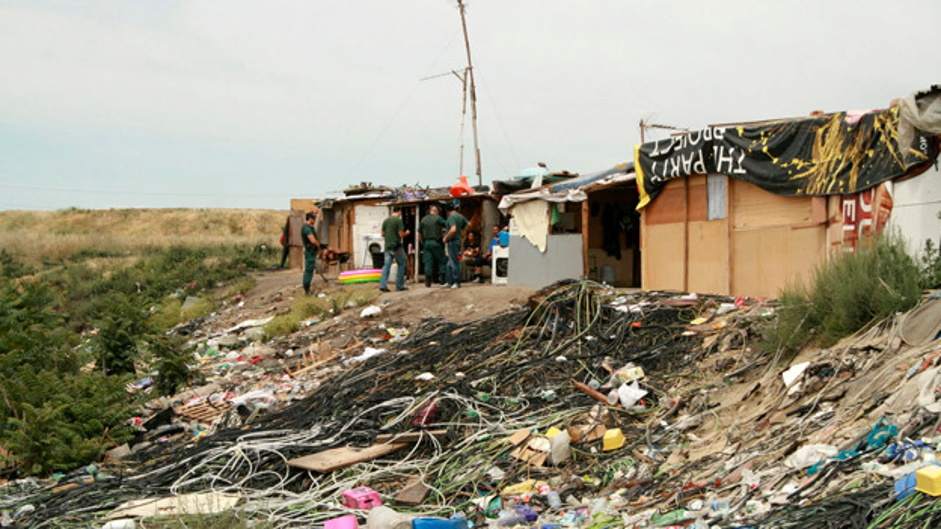 Operación policial en la Cañada Real de Madrid Operación policial en la Cañada Real de Madrid