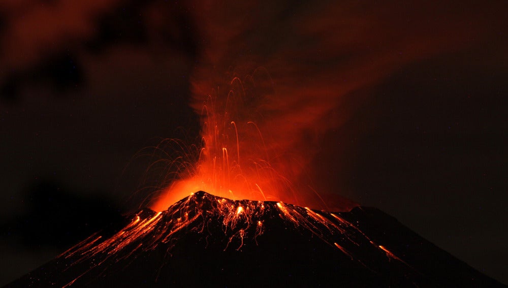 El volcán Popocatépetl en México