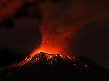 El volcán Popocatépetl en México