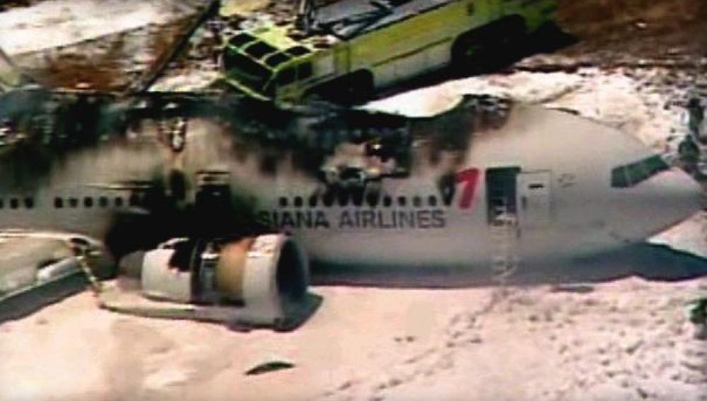 Un avión se estrella en San Francisco