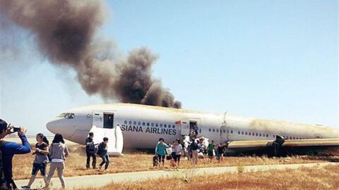 Avi&oacute;n accidentado en San Francisco. 