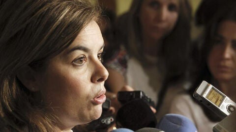 La vicepresidenta del Gobierno, Soraya S&aacute;enz de Santamar&iacute;a