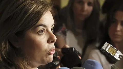 La vicepresidenta del Gobierno, Soraya Sáenz de Santamaría La vicepresidenta del Gobierno, Soraya Sáenz de Santamaría