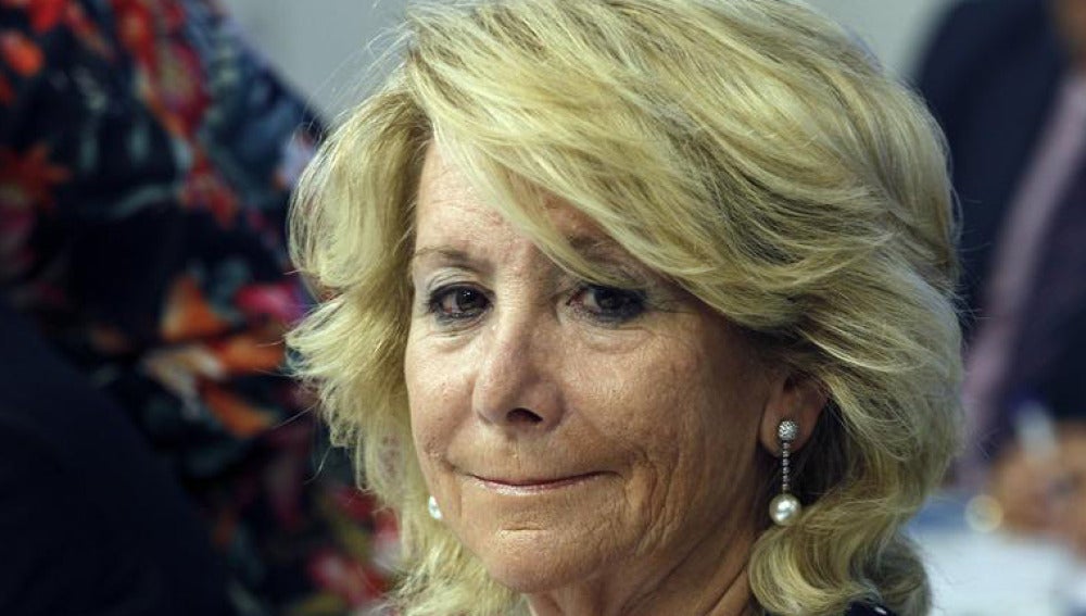 La presidente del PP de Madrid, Esperanza Aguirre