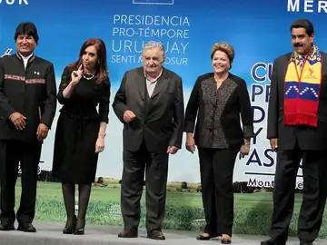 Los presidentes de los países miembros del Murcosur Los presidentes de los países miembros del Murcosur