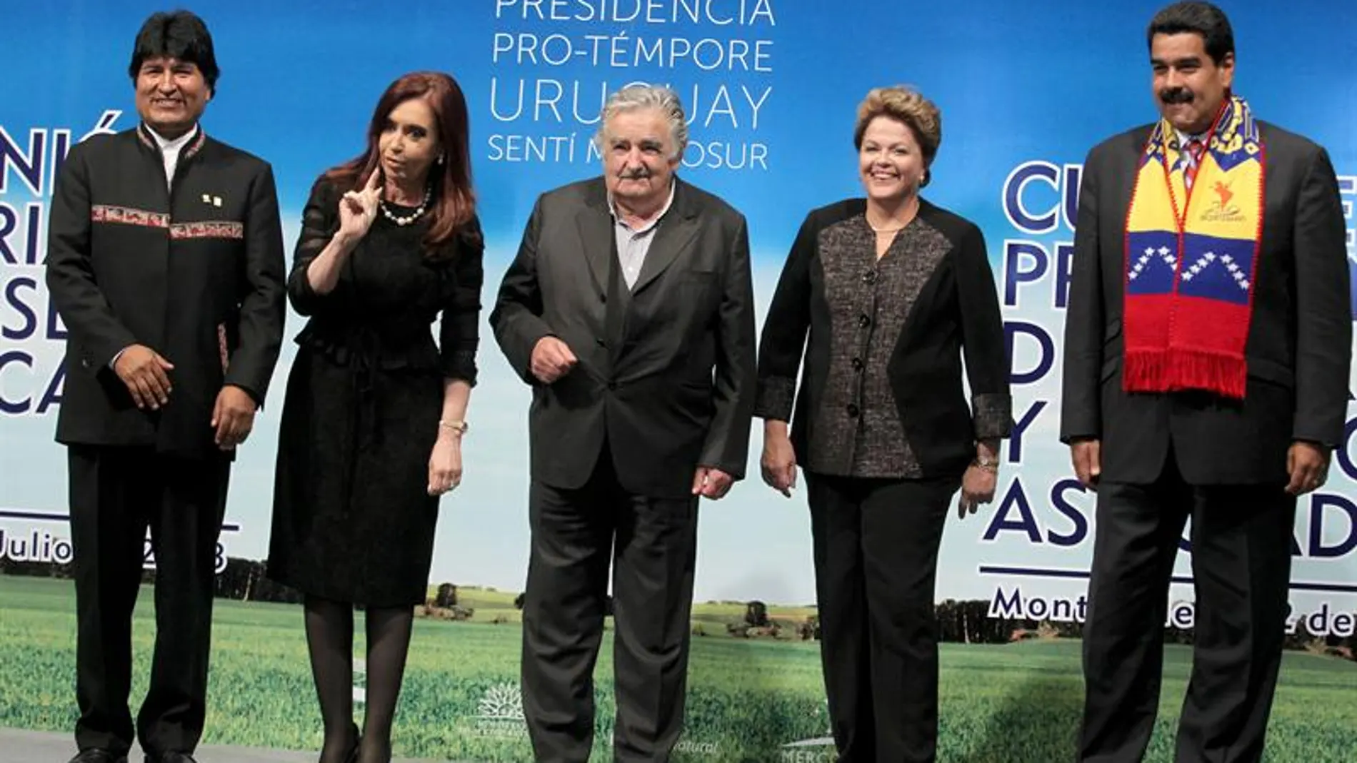 Los presidentes de los países miembros del Murcosur Los presidentes de los países miembros del Murcosur