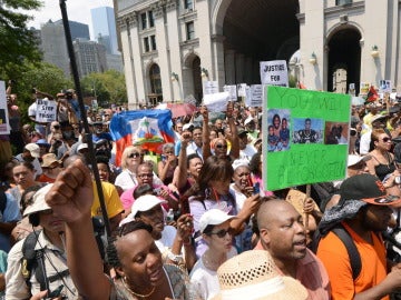 Protesta por la absolución de George Zimmerman en Nueva York