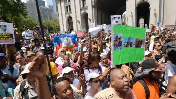 Protesta por la absolución de George Zimmerman en Nueva York