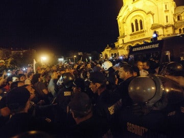 Enfrentamientos en el Parlamento de Bulgaria