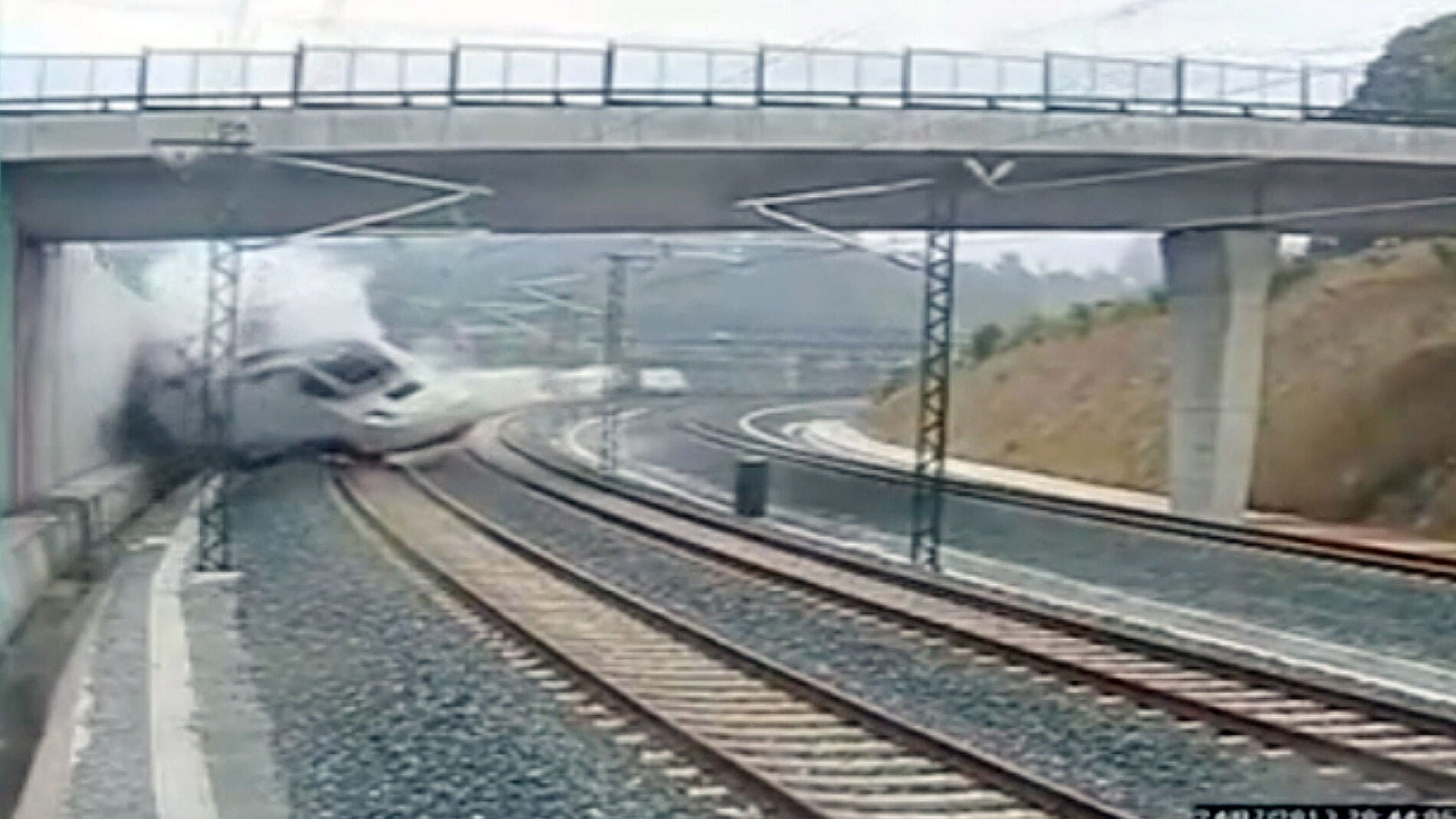Accidente tren Santiago