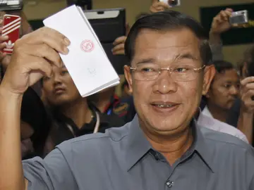 Hun Sen, líder del PPC Hun Sen, líder del PPC