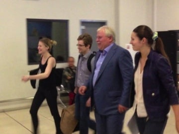Snowden, a su salida del aeropuerto