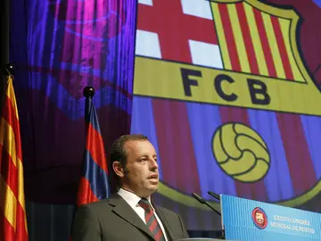 Sandro Rosell en el congreso mundial de peñas del FC Barcelona Sandro Rosell en el congreso mundial de peñas del FC Barcelona