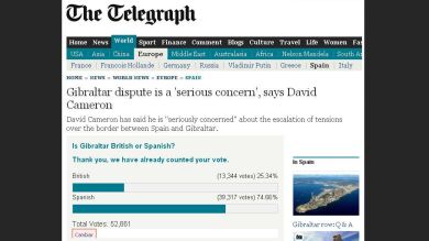 Gibraltar es español según un sondeo de The Telegraph