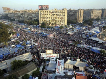 Multitudinaria protesta en Egipto