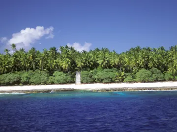 Una de las islas de Kiribati, donde pretendía llegar la familia Una de las islas de Kiribati, donde pretendía llegar la familia
