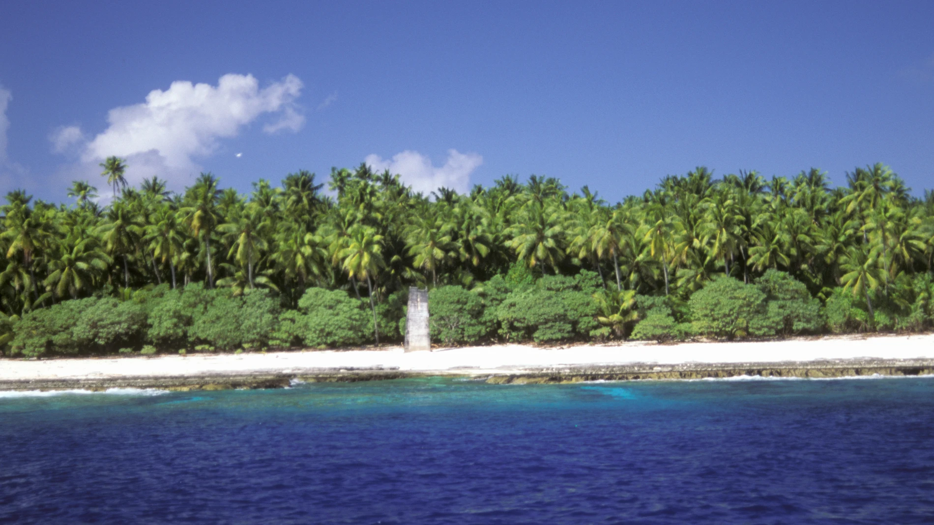 Una de las islas de Kiribati, donde pretendía llegar la familia Una de las islas de Kiribati, donde pretendía llegar la familia