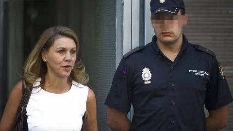 María Dolores de Cospedal abandona la Audiencia Nacional María Dolores de Cospedal abandona la Audiencia Nacional