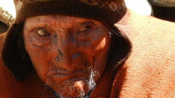 El indígena boliviano Carmelo Flores Laura