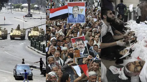Fuertes protestas en Egipto Fuertes protestas en Egipto