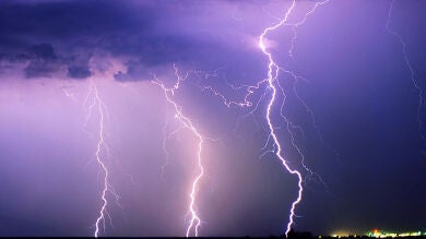 3.200 rayos en una corta e intensa tormenta en la Comunidad Valenciana