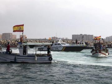 Barcos pesqueros en Gibraltar