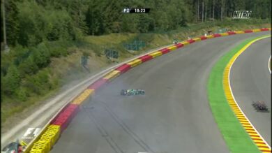 Accidente de Van der Garde en Bélgica