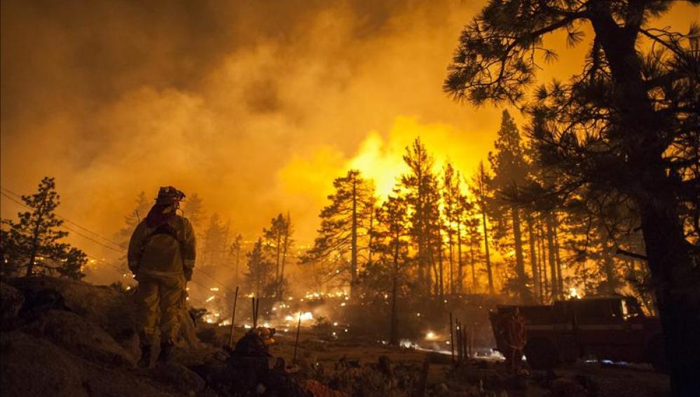 Incendio en el parque nacional de Yosemite