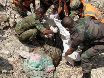 Supuesta tumba común en Siria Supuesta tumba común en Siria