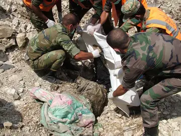 Supuesta tumba común en Siria Supuesta tumba común en Siria