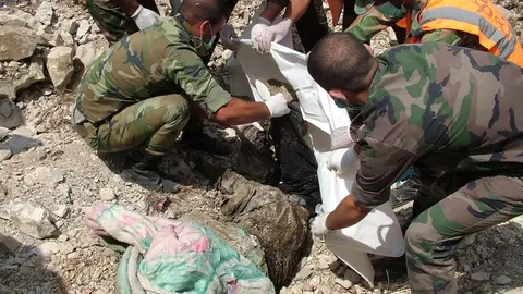 Supuesta tumba común en Siria Supuesta tumba común en Siria