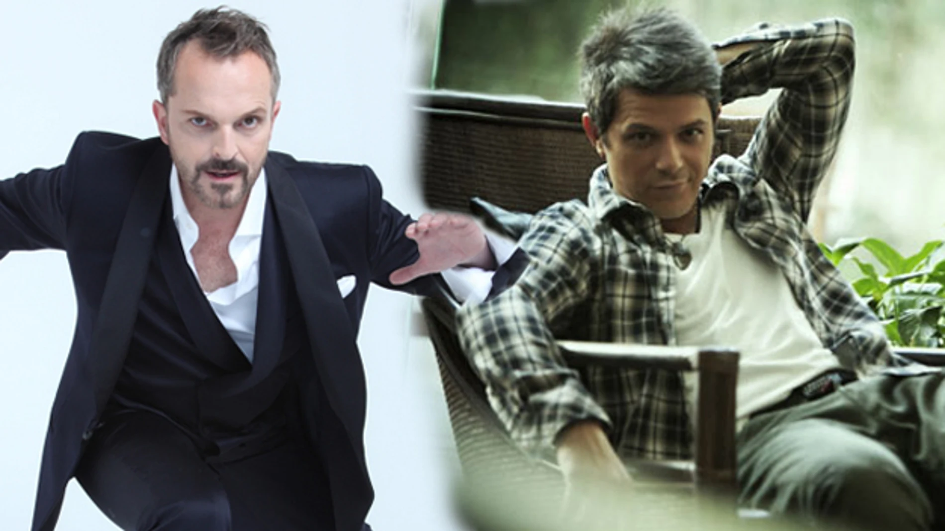 Miguel Bosé y Alejandro Sanz