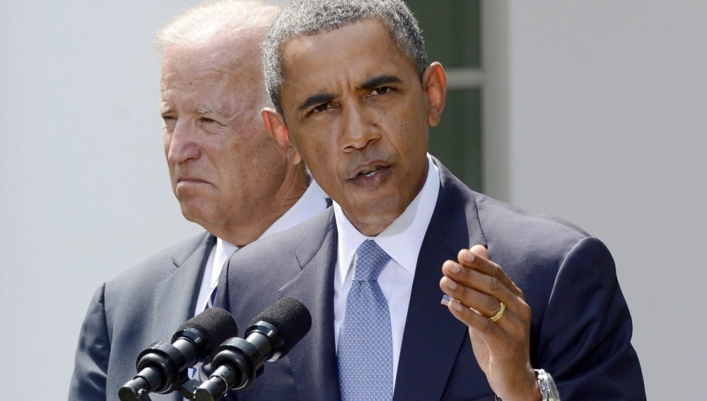 El presidente de Estados Unidos, Barack Obama, y el vicepresidente Joe Biden, en la Casa Blanca.