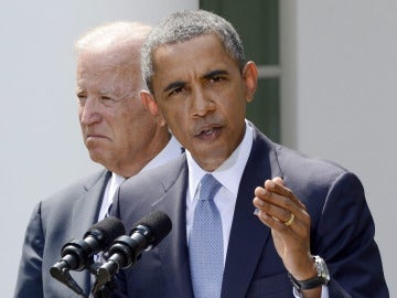 El presidente de Estados Unidos, Barack Obama, y el vicepresidente Joe Biden, en la Casa Blanca.