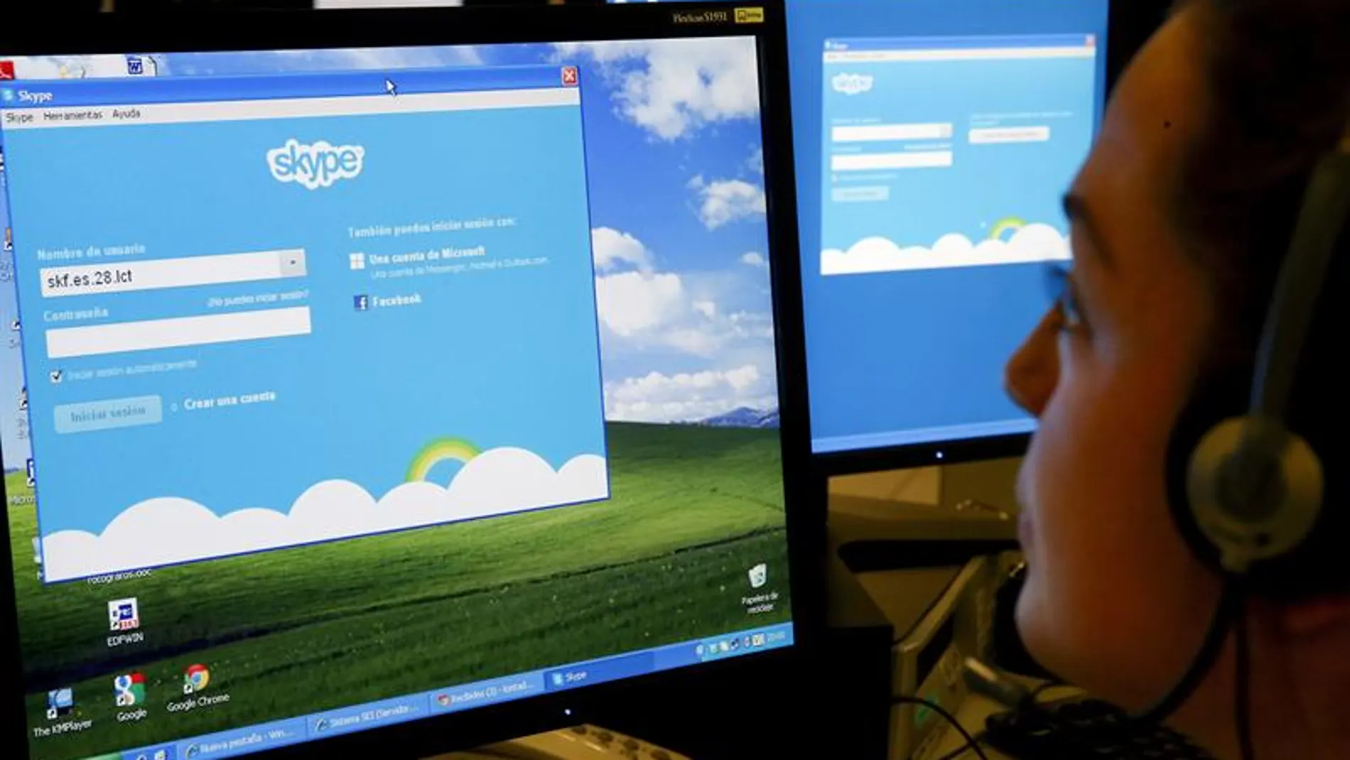 Página de inicio de Skype Página de inicio de Skype
