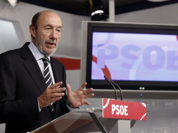 El secretario general del PSOE, Alfredo Pérez Rubalcaba.