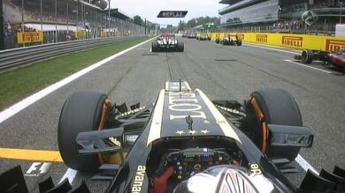 Salida del GP de Italia en Monza