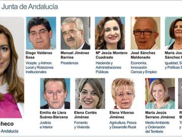 El nuevo Gobierno andaluz de Susana Díaz El nuevo Gobierno andaluz de Susana Díaz
