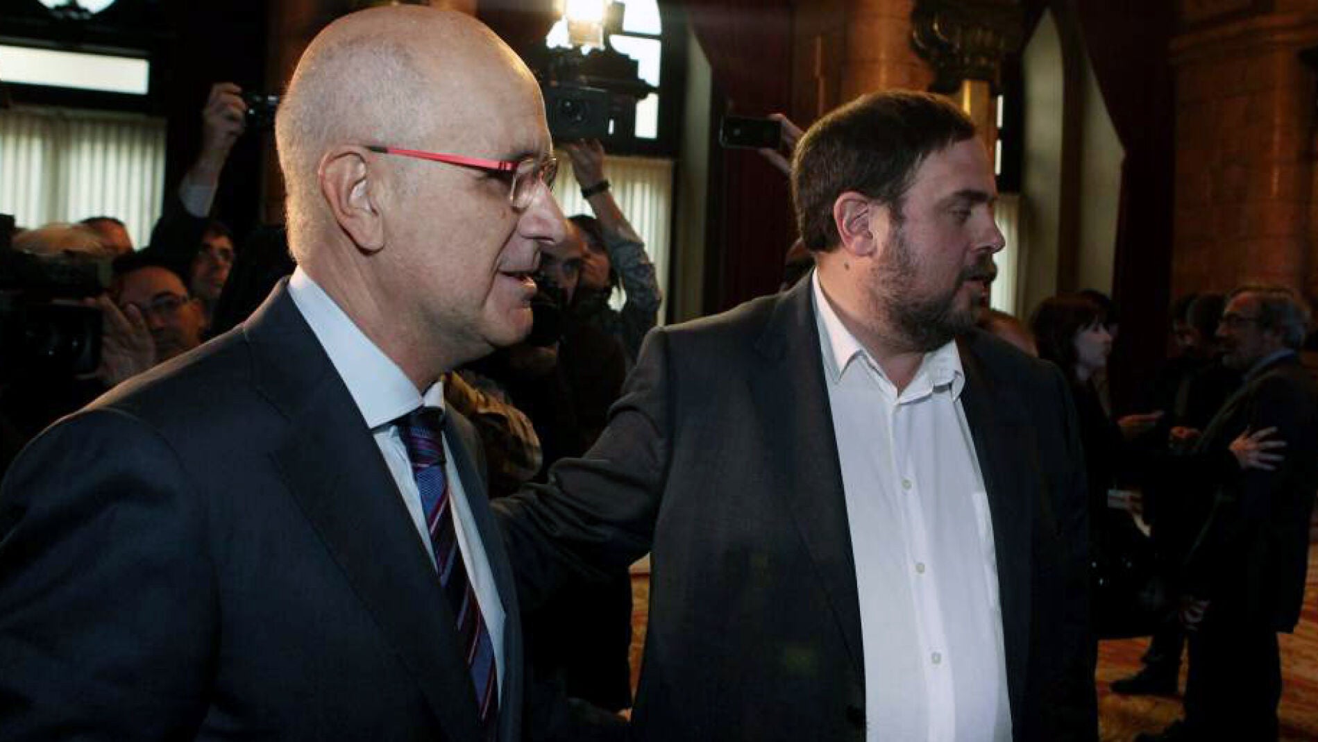 Josep Antoni Duran I Lleida y Oriol Junqueras