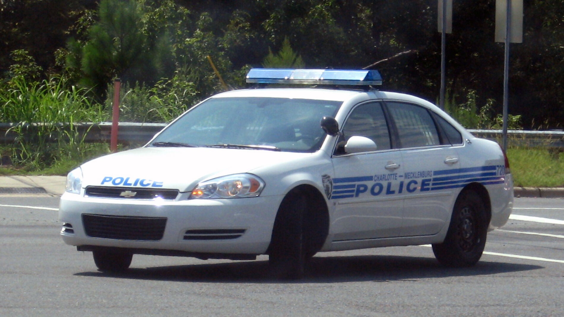 Un coche de la Polic&iacute;a de Charlotte-Mecklenburg