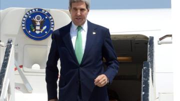 El secretario de Estado de EEUU, John Kerry, llega a Jerusalén