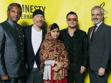Malala tras recibir el premio 'Embajador de la Conciencia'