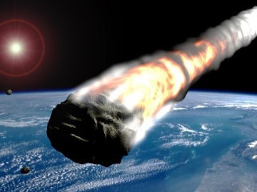 Asteroide entre la Tierra y la Luna.
