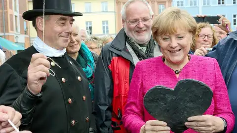 Angela Merkel está en campaña Angela Merkel está en campaña