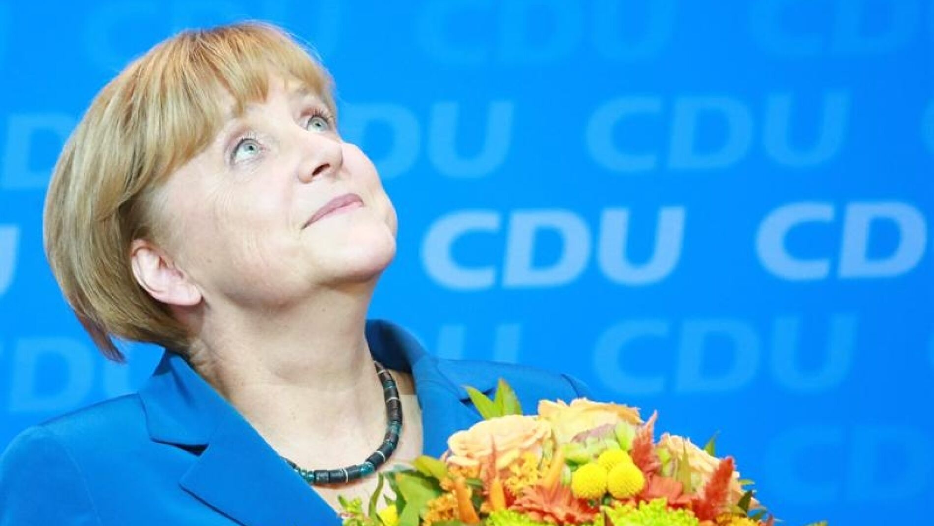 Angela Merkel reacciona a los primeros resultados de las elecciones