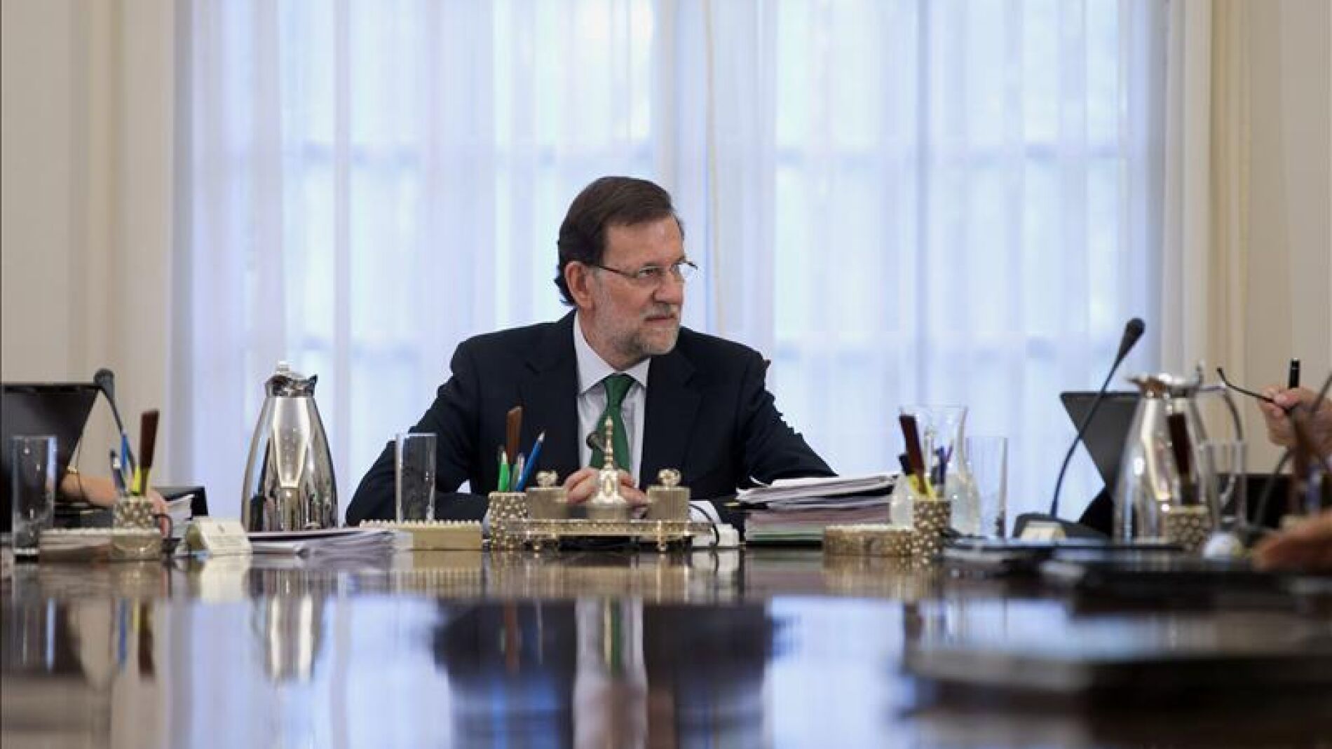 Rajoy en en una visita institucional