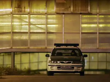 Coche policía en Bruselas Coche policía en Bruselas