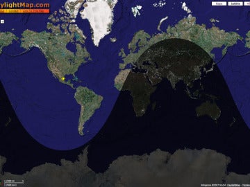 El día y la noche en el mundo